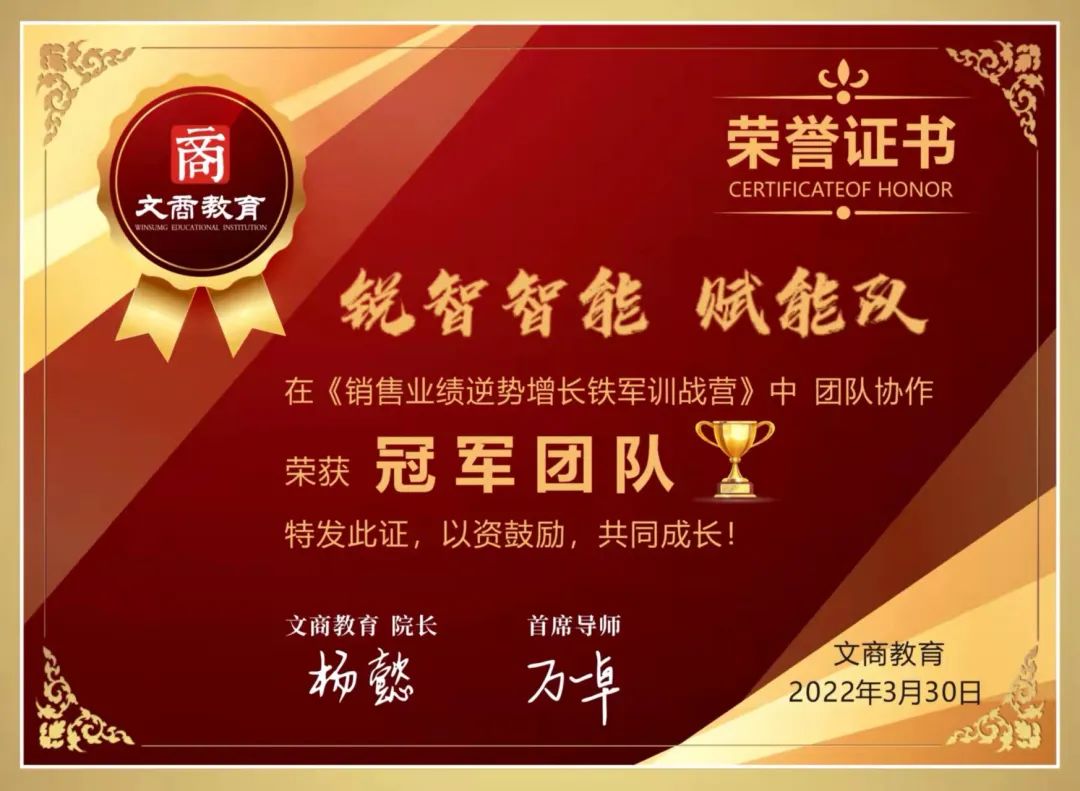 學習著、進步著——銳智營銷團隊《銷售業績逆勢增長鐵軍訓練營》圓滿結束！